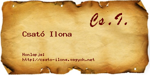 Csató Ilona névjegykártya